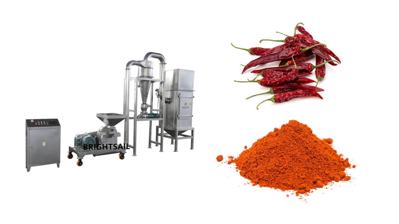 How do you make chilli power with chilli grinding machine