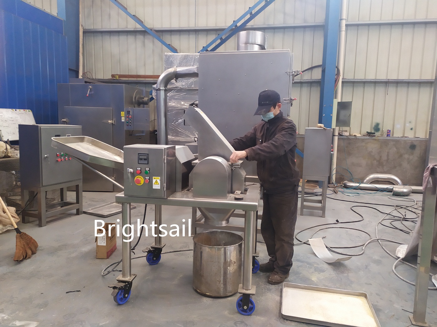 konjak grinding test on BSF crusher mill